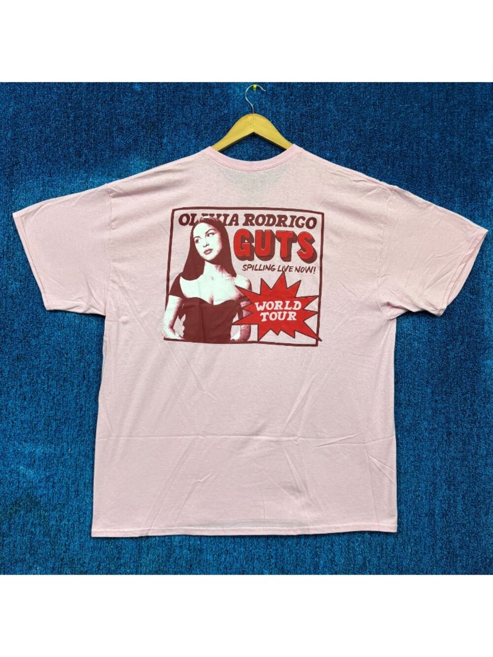 Olivia Rodrigo Guts World Tour Spilling Live Now Pop Tee XXL